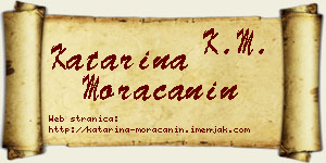 Katarina Moračanin vizit kartica